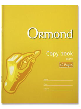 Ormond Blank Copy Book 40 page